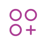 Three circles and a plus sign icon